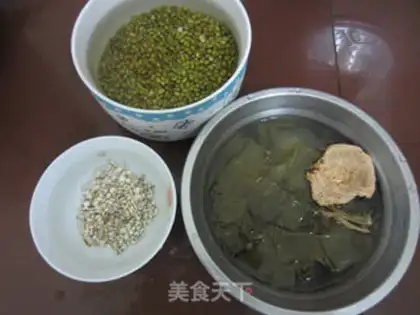 Make Sea belt green bean sugar step 1