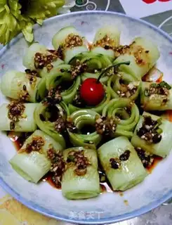 Make Ice-cold cucumber plate step 5