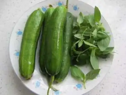 Make A mustard cucumber step 0