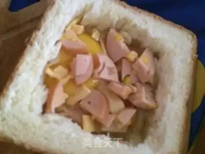 Make The thick cheese and corn breadbox step 4