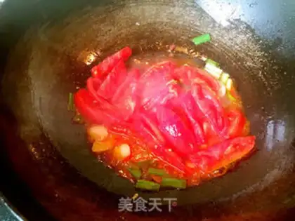 Make Tomato fried eggs step 10