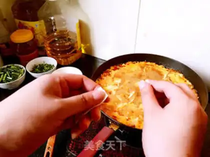 Make A little ramen noodles step 18