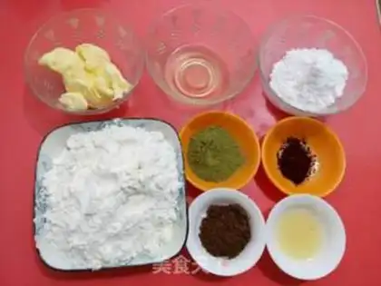 Make Color button cookies step 0