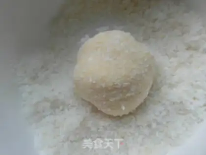 Make Egg yolk ball step 7