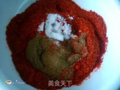 Make Secret spicy oil pouring spicy step 2