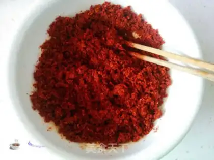 Make Secret spicy oil pouring spicy step 3
