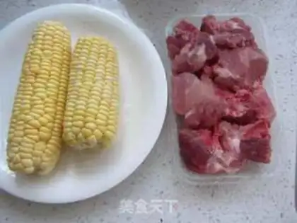 Make Corn boiled ribs step 0