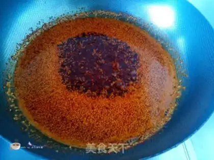 Make Secret spicy oil pouring spicy step 8