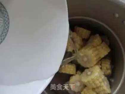 Make Corn boiled ribs step 8
