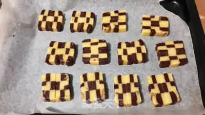 Make Chess cookies step 11