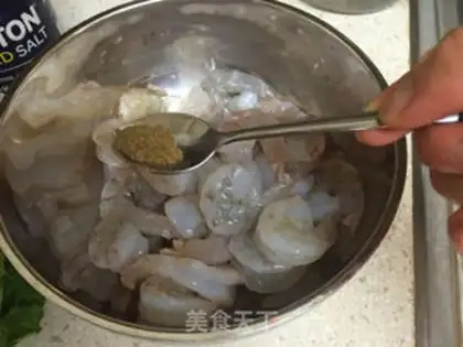 Make Alien style - Cilantro Lime Shrimp step 1