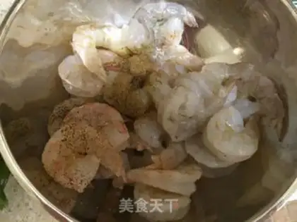 Make Alien style - Cilantro Lime Shrimp step 2