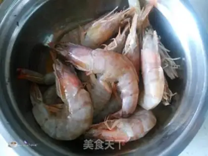Make Garlic on the back shrimp step 2