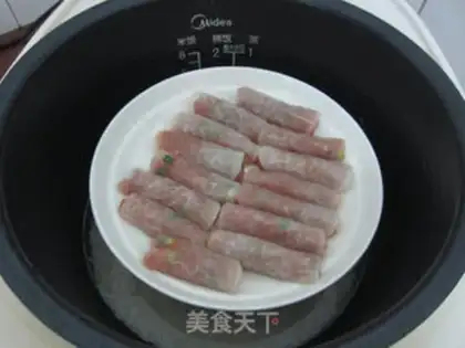 Make Crystal meat rolls step 9