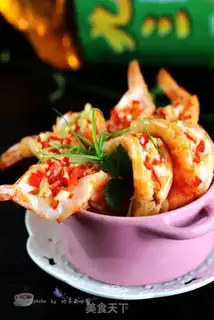 Make Garlic on the back shrimp step 10