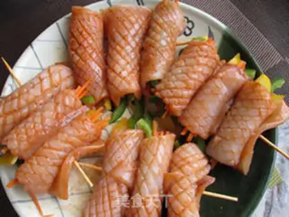 Make Spicy squid rolls step 6
