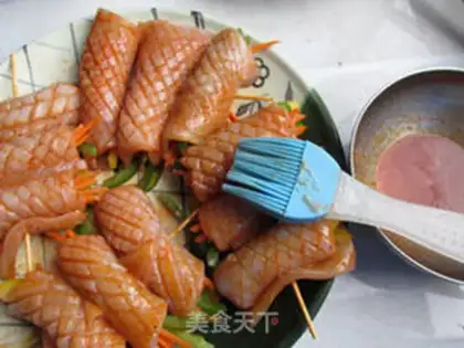 Make Spicy squid rolls step 8