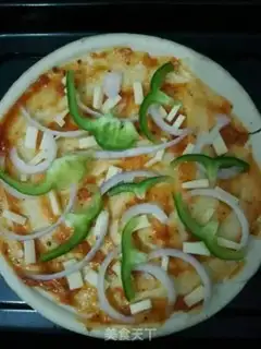 Make Orléans chicken leg pizza step 2