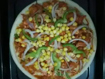 Make Orléans chicken leg pizza step 4