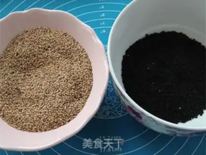 Make Black and white sesame step 1