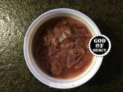 Make Pork pasta step 1