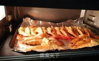 Make Garlic back shrimp step 3