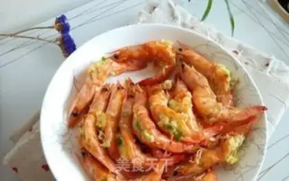 Make Garlic back shrimp step 5