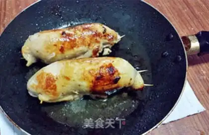 Make Take the chicken roll step 7