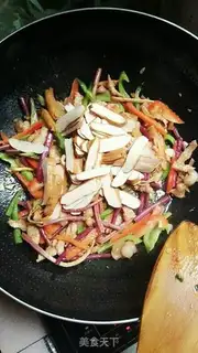 Make Soybeans with fried meat step 5