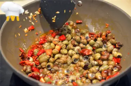 Make Hot snails step 4