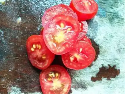 Make salmon vegetable salad step 2