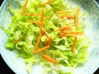 Make salmon vegetable salad step 5