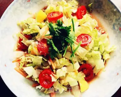 Make salmon vegetable salad step 7