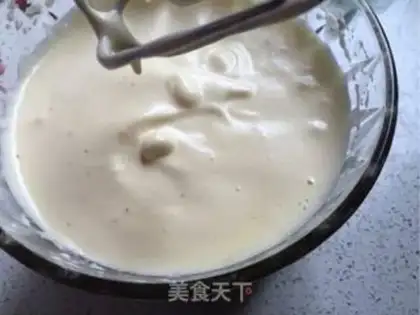 Make Heart velvet cream cake step 1