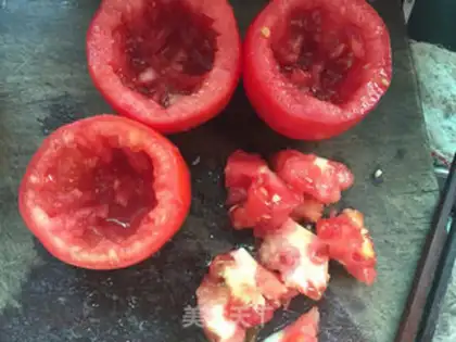Make Egg tofu roasted tomatoes step 4