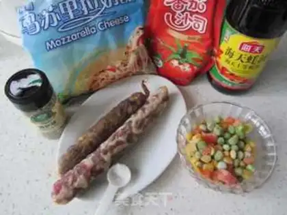 Make Weenie pizza step 1