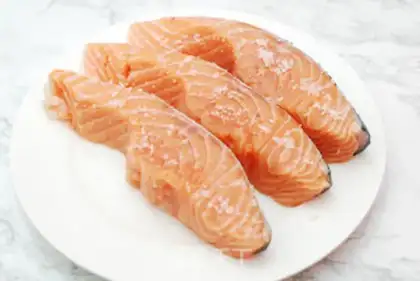 Make Japanese salmon step 1