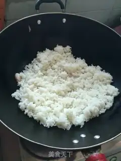 Make Sausage fried rice step 1