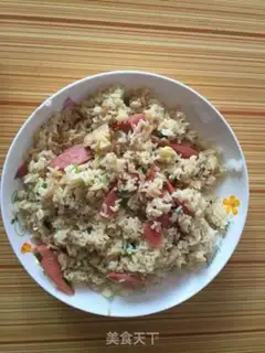 Make Sausage fried rice step 5