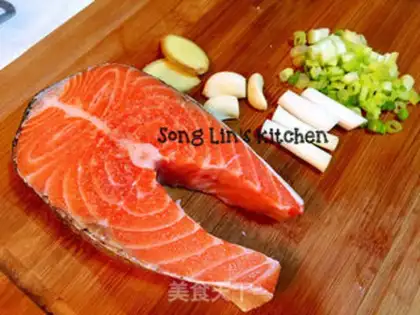 Make Red-burned salmon chops step 0