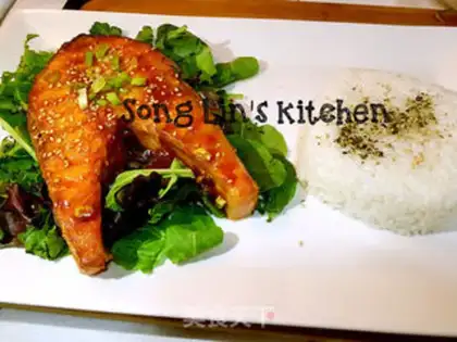 Make Red-burned salmon chops step 2