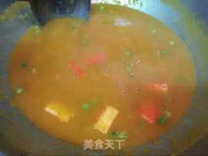 Make Pumpkin seafood soup step 5