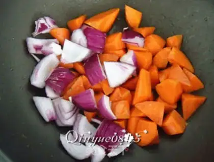 Make Curry carrots and rice step 6