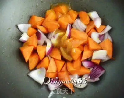 Make Curry carrots and rice step 7