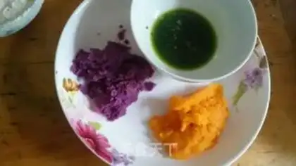 Make Colored springcakes step 0