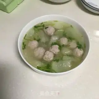 Make Homemade melon meatball soup step 2
