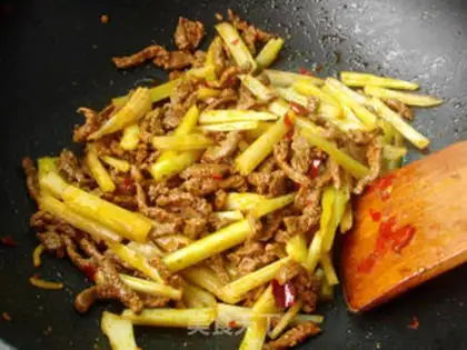 Make Dried beef silk step 5