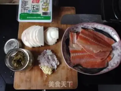 Make Potato pickles and tofu step 0