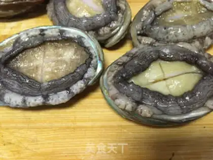 Make Garlic abalone step 1