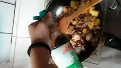 Make Potato stew chicken bones step 6